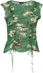 DESIGUAL ZIELONY damski top bez rękawów