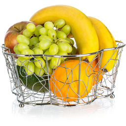 BANQUET Kosz druciany na owoce Vanity kwiat,