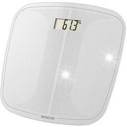 Waga łazienkowa szklana Sencor SBS2405WH hartowane szkło LCD