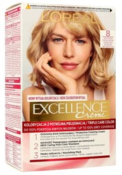 Loreal Excellence Creme Krem koloryzujący 8 Jasny Blond
