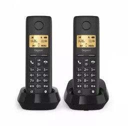 Gigaset Pure 100 Duo Czarny Telefon bezprzewodowy