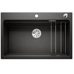 Blanco ETAGON 8 525892 Granitowy Czarny Zlewozmywak prostokątny