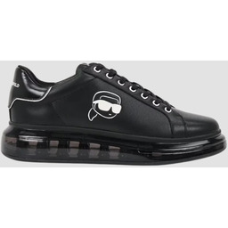 KARL LAGERFELD Czarne męskie sneakersy skórzane Kapri Kushion