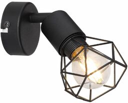 Druciana LAMPA ścienna XARA I 54802S-1 Globo metalowa