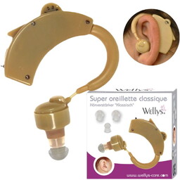 Aparat słuchowy wzmacniacz słuchu zauszny klasyczny dla seniora