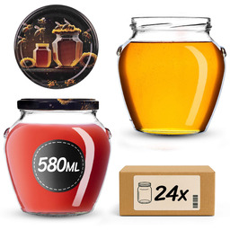 Słoiki na przetwory Sassa 580ml 24szt 82mm +