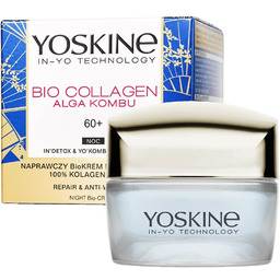 Yoskine, Bio Collagen, Krem do twarzy na noc