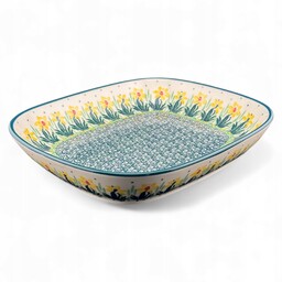 Półmisek, miska do panierowania Narcyzy żonkile 2777Q Ceramika