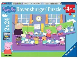RAVENSBURGER Puzzle Świnka Peppa i cała klasa 9099