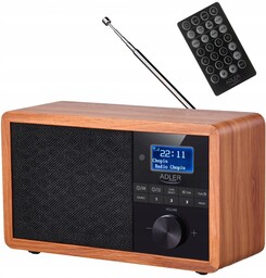 Radio Dab+ Fm Rds Bluetooth Zegar Budzik Adler