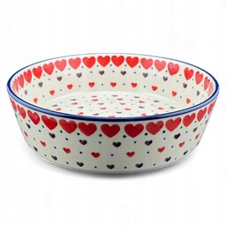 Miska prosta Serca serduszka 19 cm dek. 2108