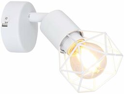 Industrialna LAMPA ścienna XARA I 54802W-1 Globo druciana