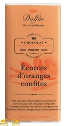 Czekolada Dolfin z kandyzowaną skórką pomarańczy 70g