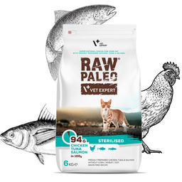 Raw Paleo Sterilised Cat Sucha Karma Dla Kota