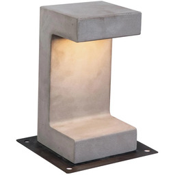 BOLLARD LIGHT nowoczesny supek ogrodowy LED 8W szary