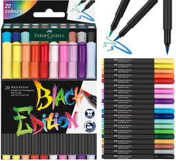 Pisaki Pędzelkowe Black Edition X20 Faber-Castell