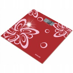 Waga łazienkowa szklana cienka Sencor SBS 2507RD LCD