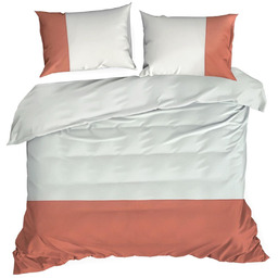 Pościel 160 x 200 3cz Bawełniana Novad Bia+Cegl