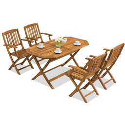 Zestaw ogrodowy drewniany Laos/Delhi 4 Garden Point