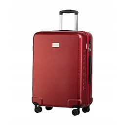 Walizka Średnia Podróżna Na Kółkach Twarda Puccini Bordowa