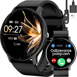 SMARTWATCH z GPS męski zestaw 3 paski