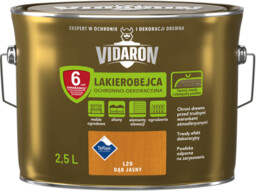 VIDARON LAKIEROBEJCA DO DREWNA L20 DĄB JASNY 2,5L