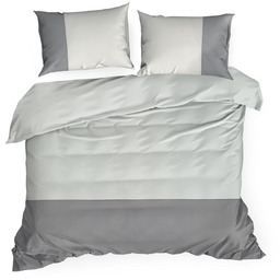 Pościel 160 x 200 3cz Bawełniana Novad Bia+Stal