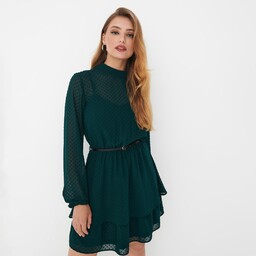Mohito - Zielona sukienka mini - Turkusowy