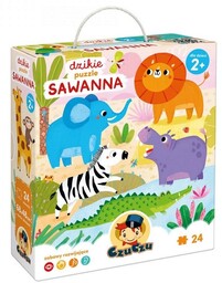 CzuCzu Dzikie puzzle Sawanna 2+