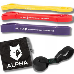 ALPHA Zestaw gum do ćwiczeń Mini Band PB-02