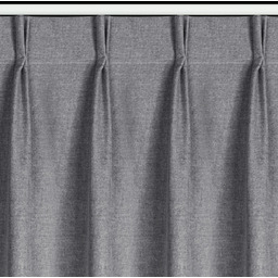 Zasłona grafitowa z tkaniny typu blackout mocowana