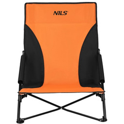 KRZESŁO PLAŻOWE TURYSTYCZNE POMARAŃCZOWE NILS CAMP NC3035