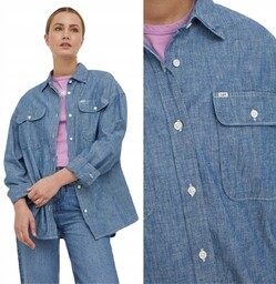 Lee FRONTIER SHIRT Washed Kansas LUŹNA KOSZULA JEANSOWA