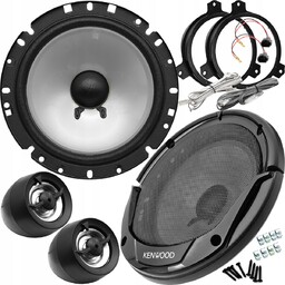 Mocne Głośniki Samochodowe Kenwood 165MM 300W 16,5CM