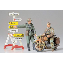 Tamiya 300035241 1:35 zestaw Diorama motocykl z drogowskazem