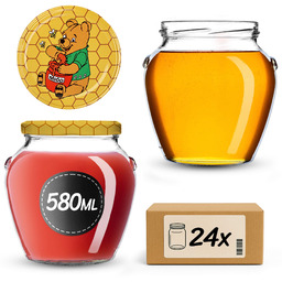 Słoiki na przetwory Sassa 580ml 24szt 82mm +