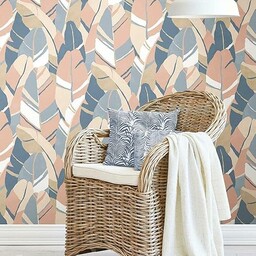 RoomMates RMK11575RL tapeta papierowa, samoprzylepna, Hearts of Palm,