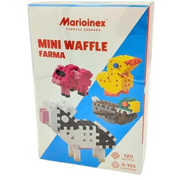 Marioinex Mini waffle Wafle 120szt Klocki Zwierzęta gospodarcze