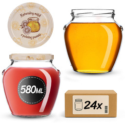 Słoiki na przetwory Sassa 580ml 24szt 82mm +