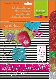 Vaessen Creative 5 x papier brokatowy 160 g