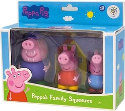 Świnka Peppa - Zestaw 3 figurek do kąpieli
