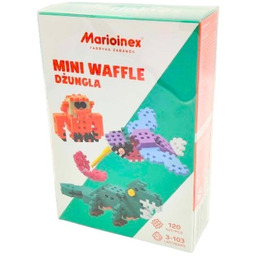 Marioinex Mini waffle wafle Klocki zwierzęta Dżungla 120szt