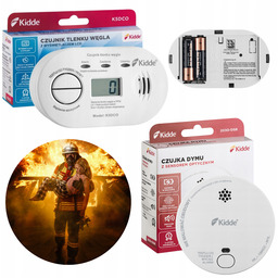 Certyfikowany Czujnik Tlenku Węgla Czadu Czujnik Dymu Zestaw