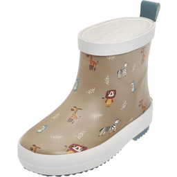 Kalosze barefoot lekkie dziecięce Playshoes krótkie Dzikie zwierzęta