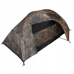 Namiot turystyczny wojskowy kempingowy 2-osobowy Mil-Tec Recom Flecktarn
