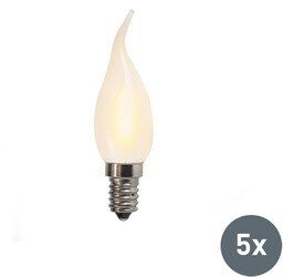 Zestaw 5 żarówek LED E14 matowe świeczki BXS35