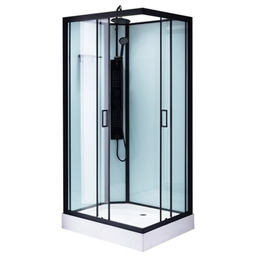 Kabina prysznicowa zabudowana na niskim brodziku prostokątna 100x80