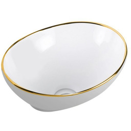 AQUAFORM AQ.448-0121241 Cordoba golden line umywalka nablatowa 41x33,