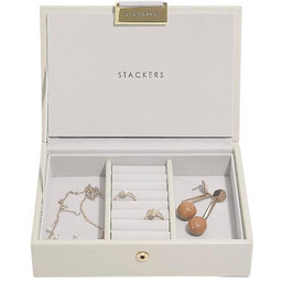 Stackers Pudełko na biżuterię pojedyncze (beżowe) Mini