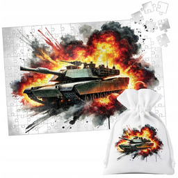PUZZLE TRADYCYJNE - CZOŁG WOJSKO ARMIA - 70